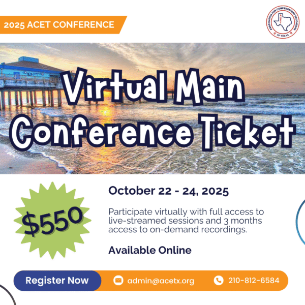 2025 ACET Fall Conference - Main Conference Virtual Ticket