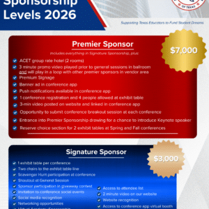 Signature Sponsorship - 2026