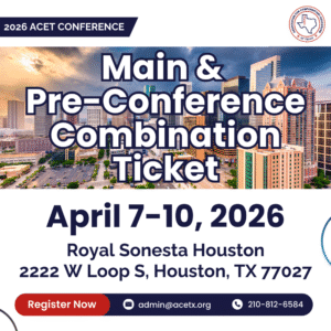 ACET 2026 Conference Main Conference + Pre-Conference Combo Ticket